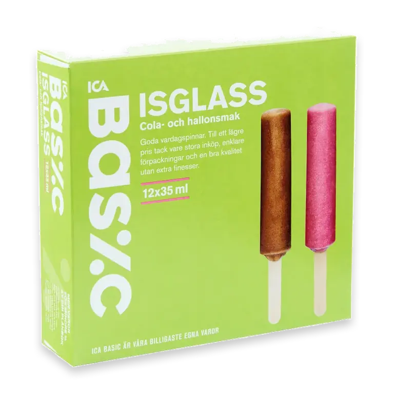 Isglass Cola & hallon 12-p 420ml