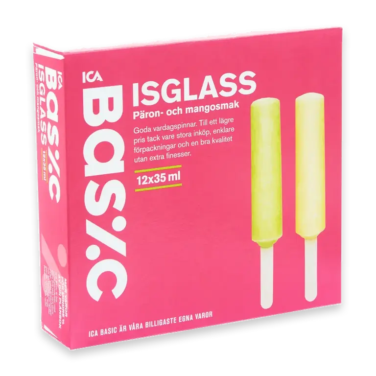 Isglass Päron & mango 12-p 420ml