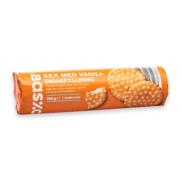Kex med vaniljfyllning 250g