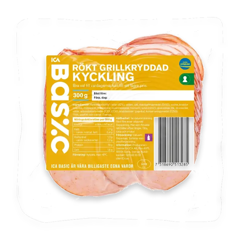 Kyckling Rökt Grillkryddad 300g