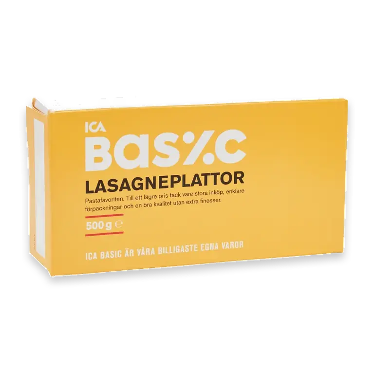 Lasagneplattor 500g