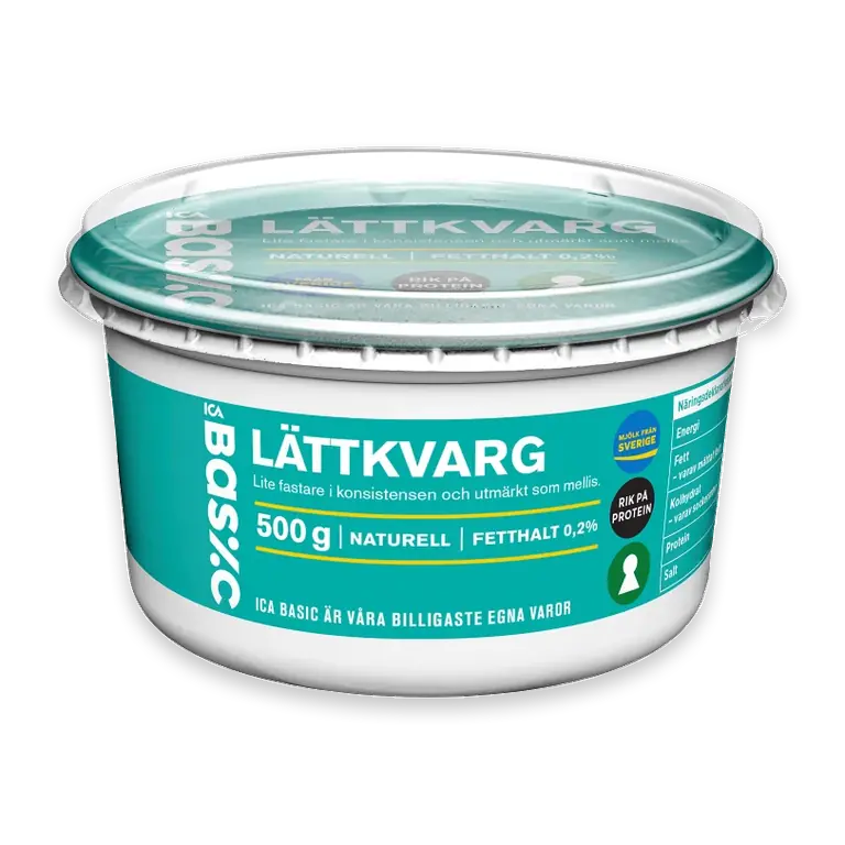 Lättkvarg Naturell 0,2% 500g