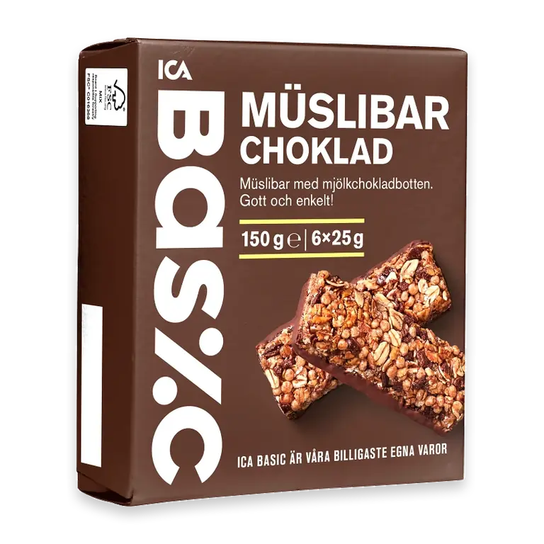 Muslibar Choklad 6-p 150g