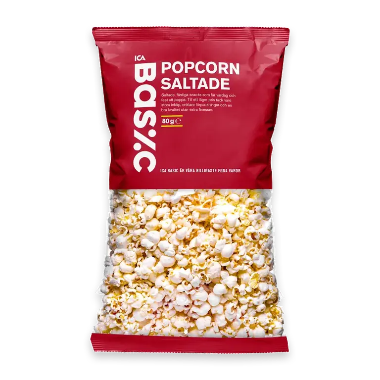 Popcorn färdigpoppade 80g