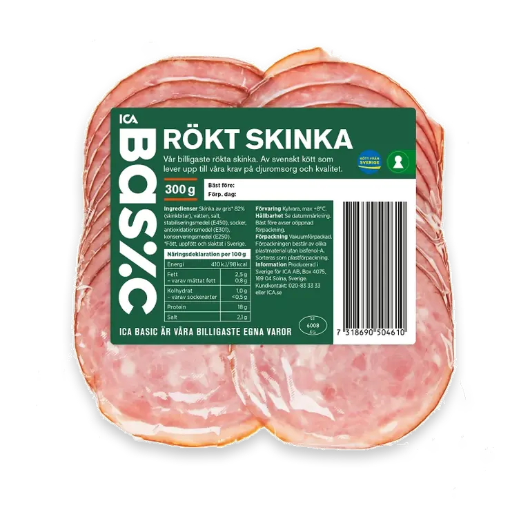 Rökt Skinka 300g