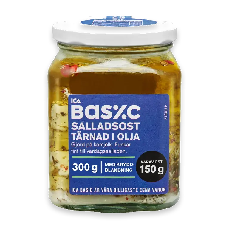 Salladsost Tärnad i olja 300g