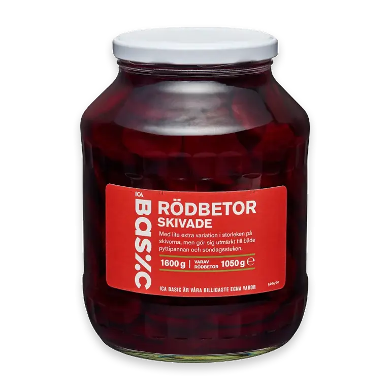 Skivade Rödbetor 1600g