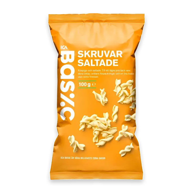 Snacks Skruvar salta 100g