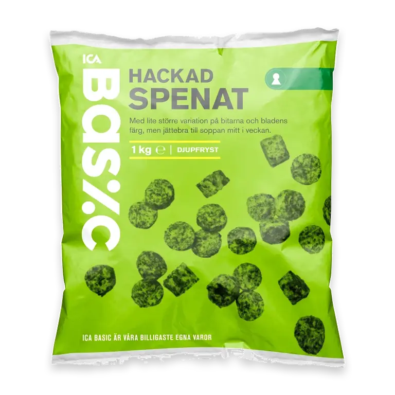 Spenat Hackad Fryst 1kg