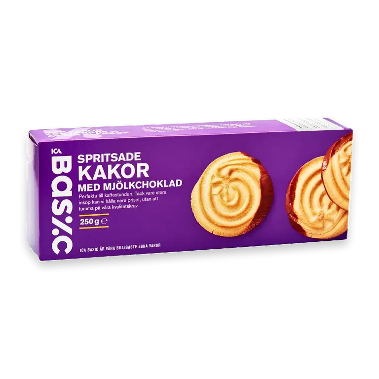 Spritsade kakor med Mjölkchoklad 250g