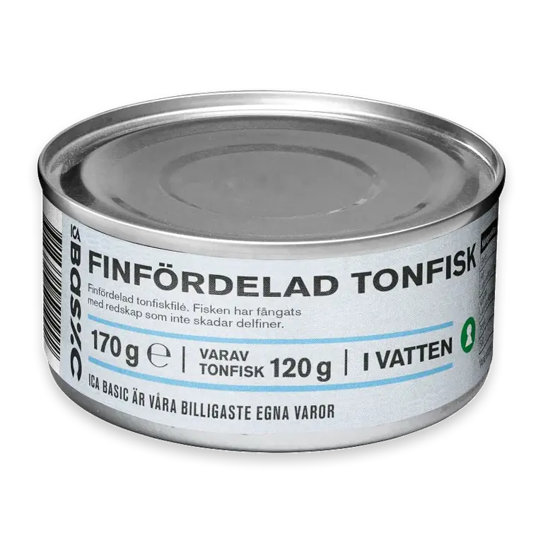 Tonfisk finfördelad i vatten 170g