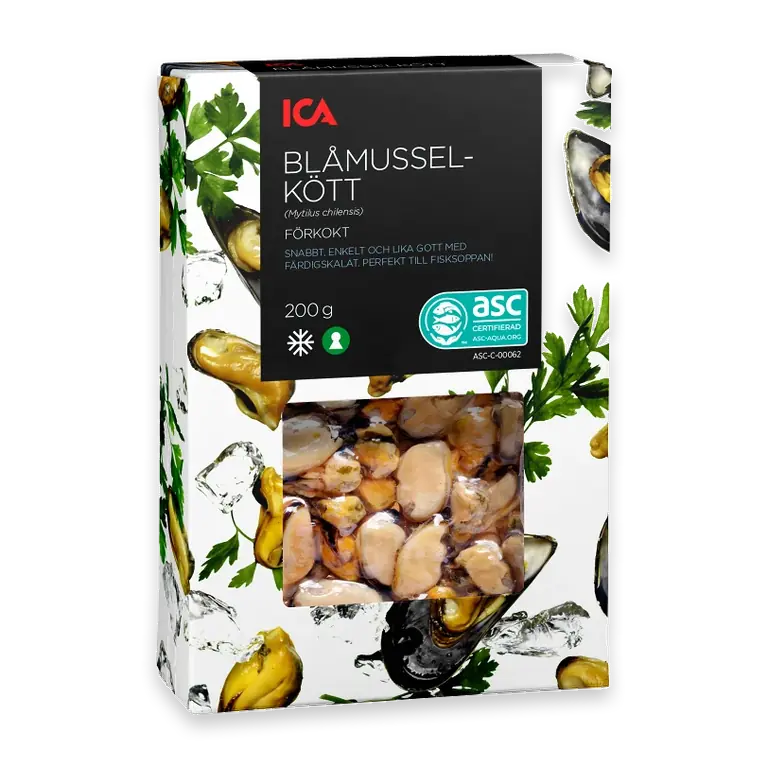 Blåmusselkött Fryst 200g