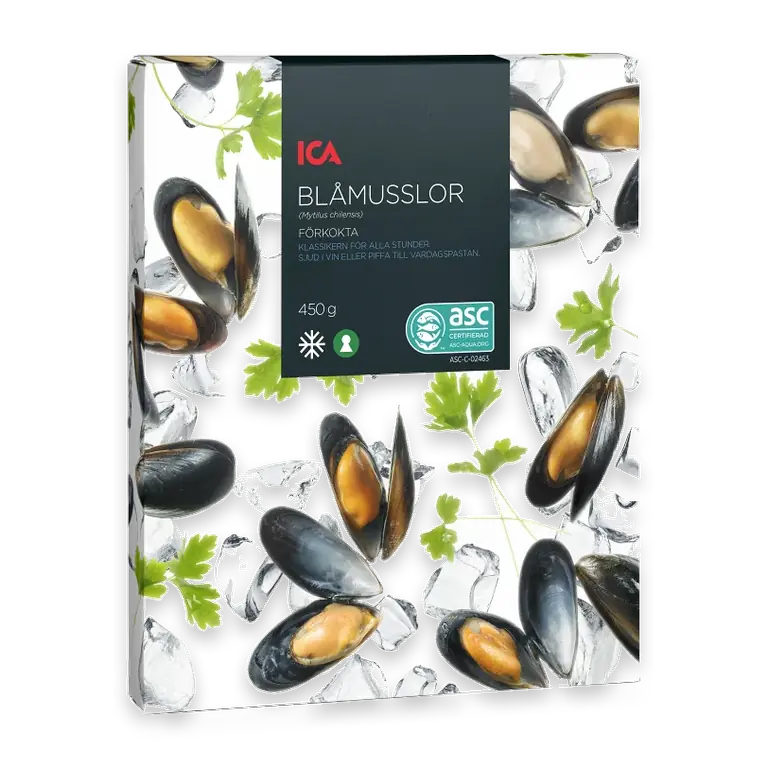 Blåmusslor Fryst 450g