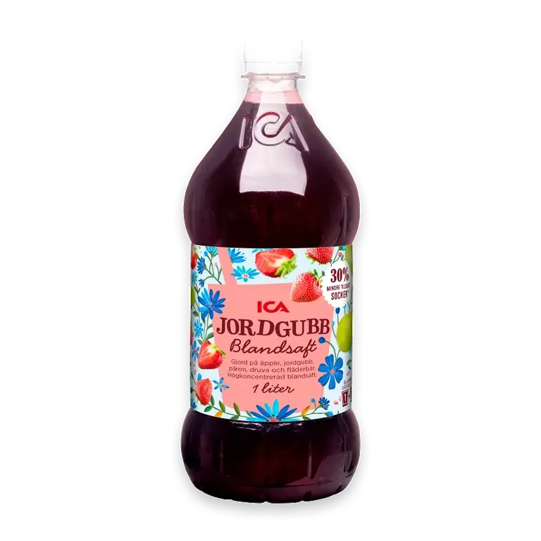 Blandsaft Jordgubb Högkoncentrerat 1l