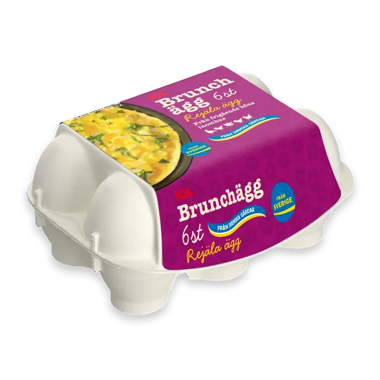 Brunchägg Frigående L 6-p