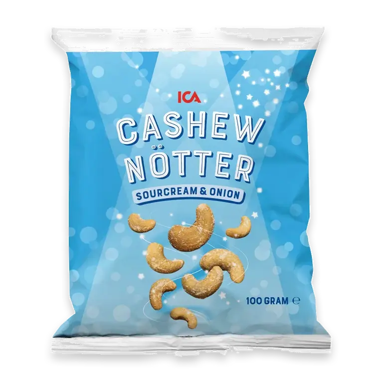 Cashewnötter Sourcream & onion 100g