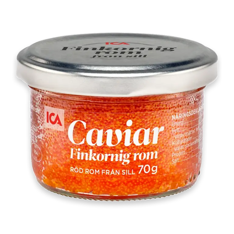 Caviar finkornig rom röd 70g
