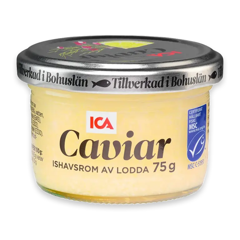 Caviar ishavsrom av lodda 75g