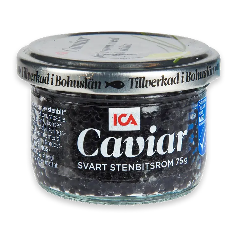 Caviar svart stenbitsrom 75g