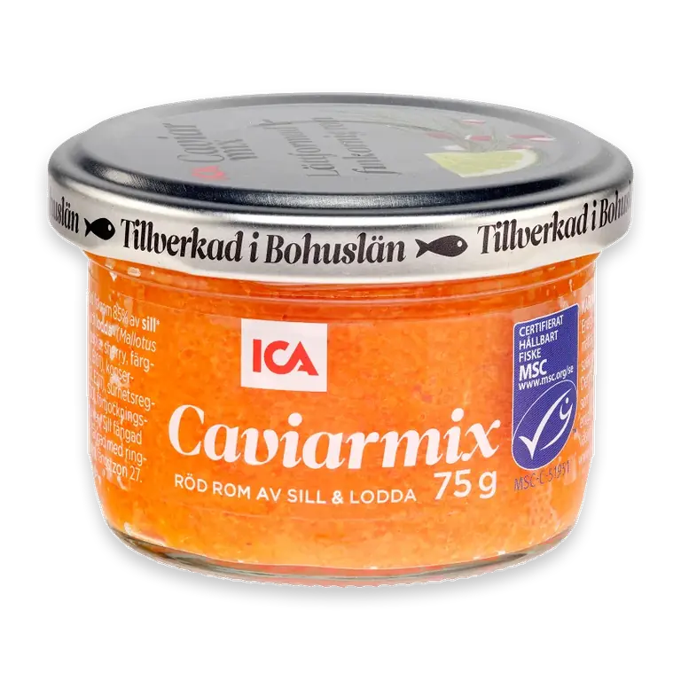 Caviarmix röd rom av sill och lodda 75g