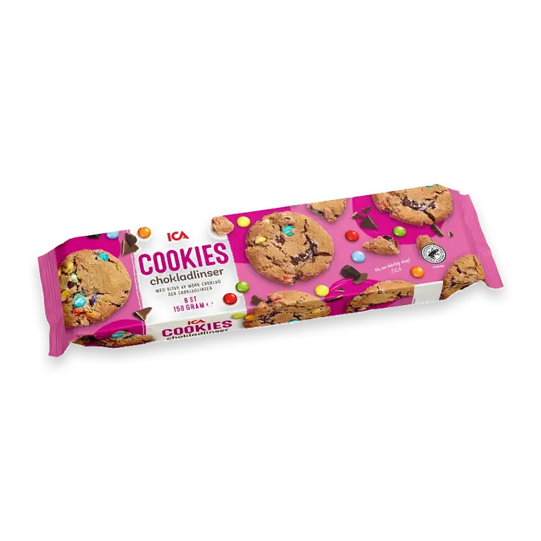 Cookies chokladlinser 150g