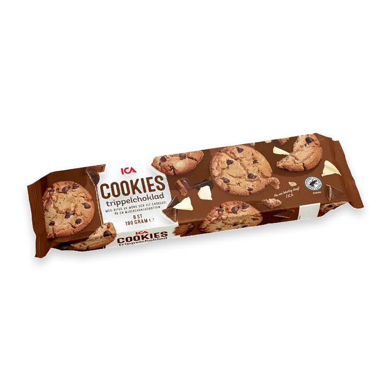 Cookies Trippelchoklad 180g