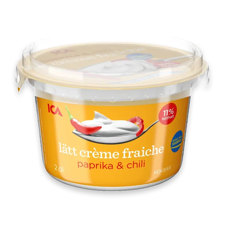 Crème fraiche Lätt Paprika & chili 11% 2dl