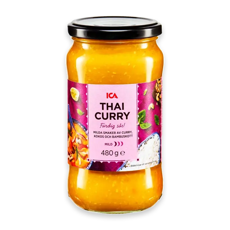 Curry Mild Färdig sås 490g