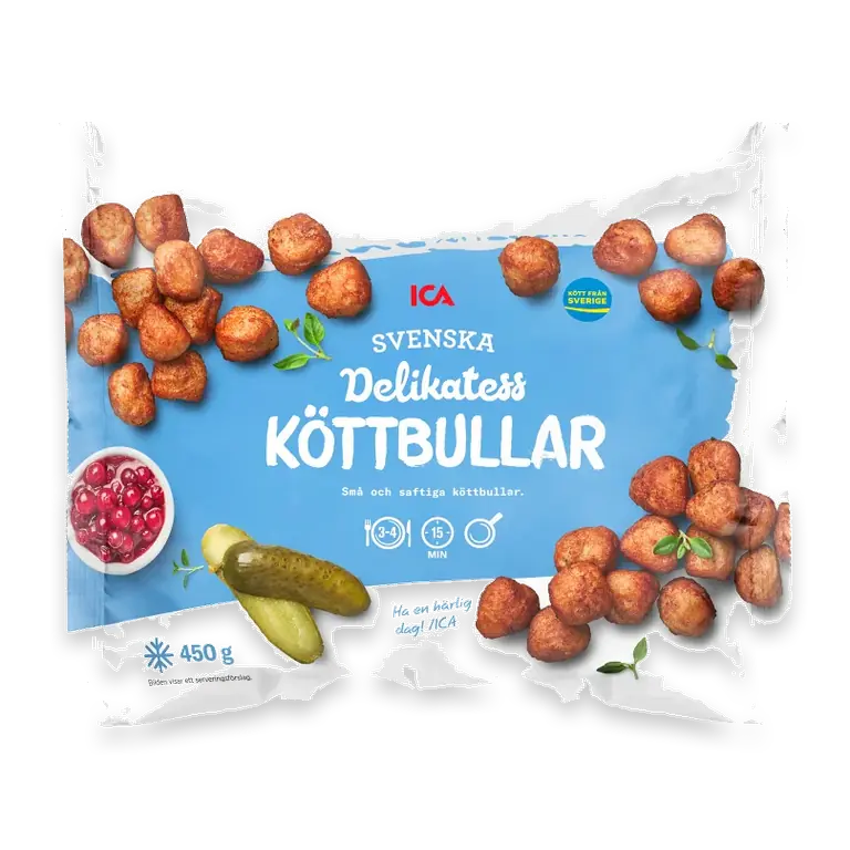 Delikatessköttbullar Svenska Frysta 450g