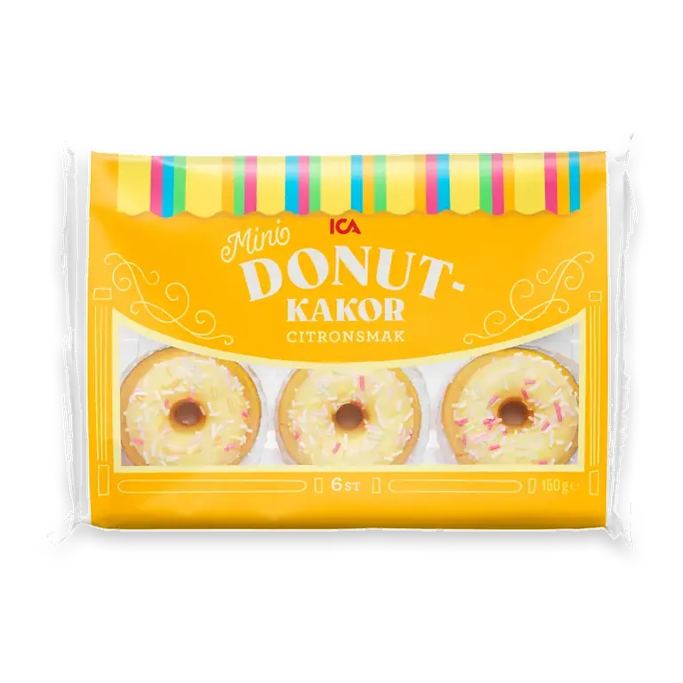 Donutkakor citron 150g