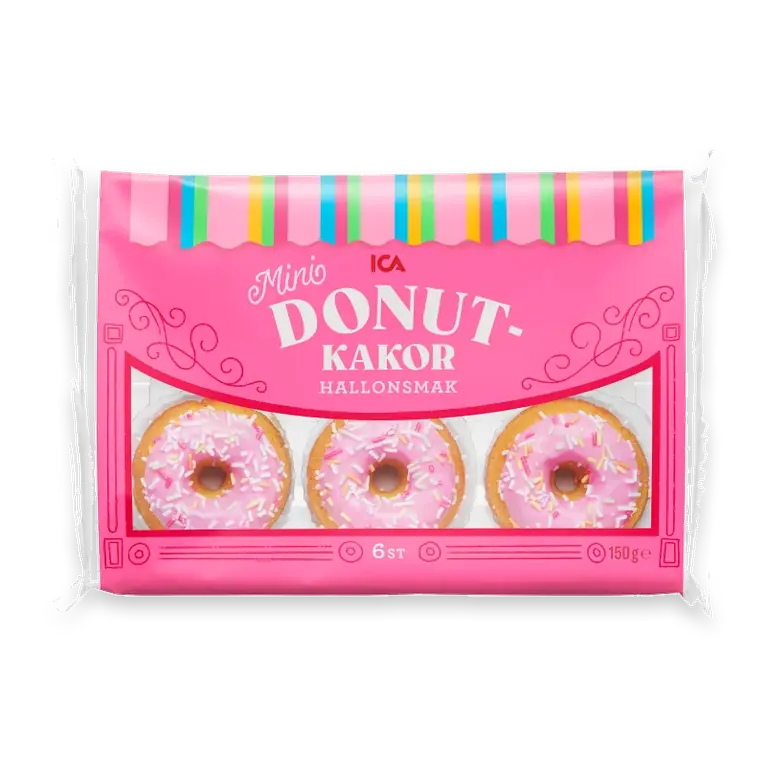 Donutkakor hallon 150g