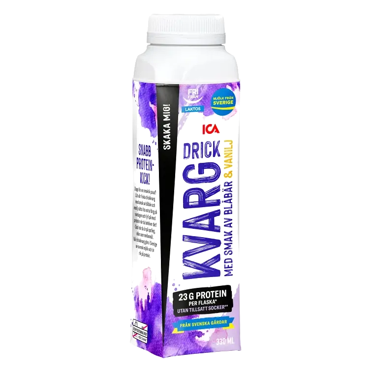 Drickkvarg Blåbär & Vanilj Laktosfri 330ml