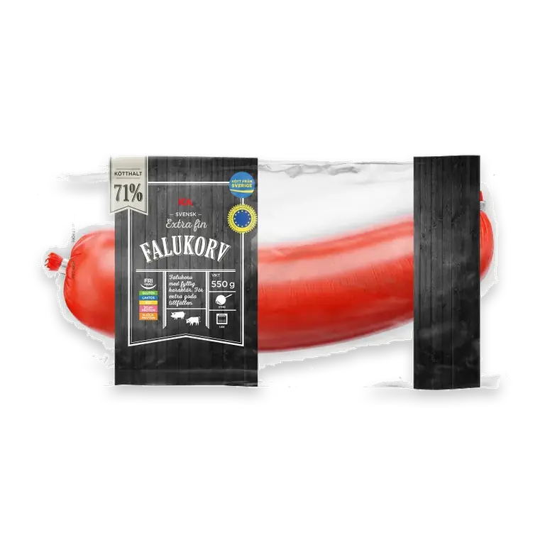 Falukorv Extra fin 71% Kötthalt 550g