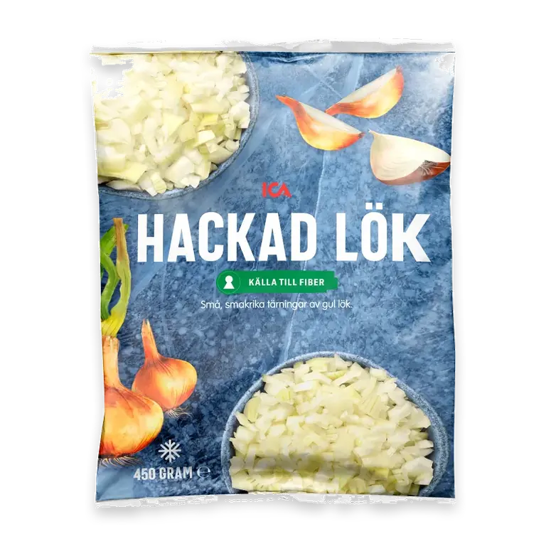 Färdighackad lök Fryst 450g