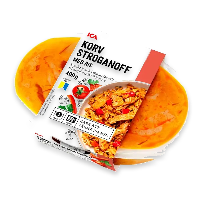 Färdigmat Korvstroganoff med Ris 400g