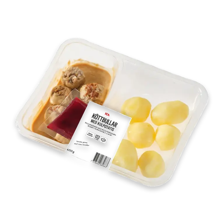 Färdigmat Köttbullar med Potatis Gräddsås 400g