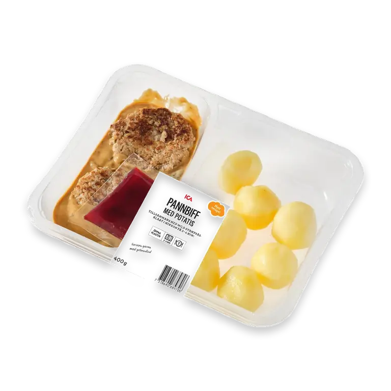 Färdigmat Pannbiff med Potatis Svampsås 400g