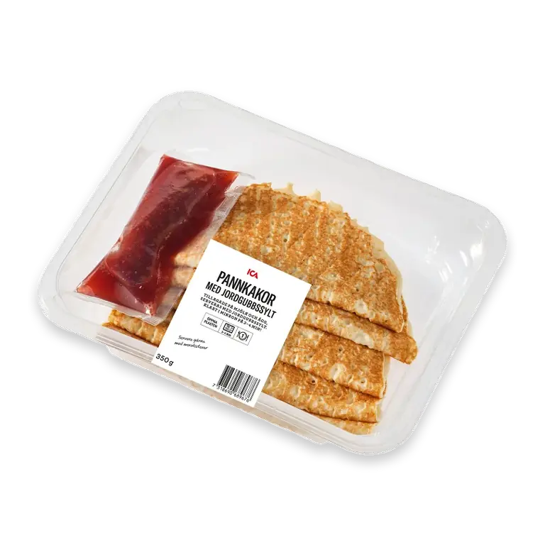 Färdigmat Pannkakor med Jordgubbssylt 350g