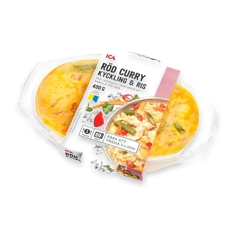 Färdigmat Röd Curry med Kyckling & Ris 400g