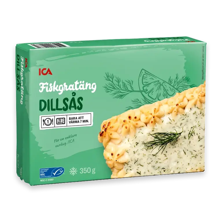 Fiskgratäng dillsås Fryst 350g