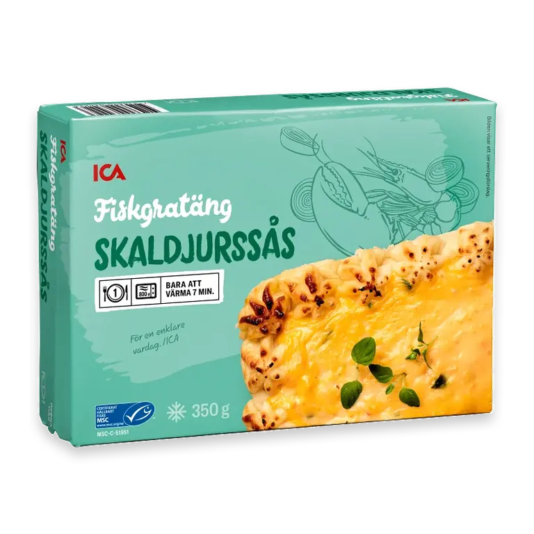 Fiskgratäng Skaldjurssås Fryst 350g
