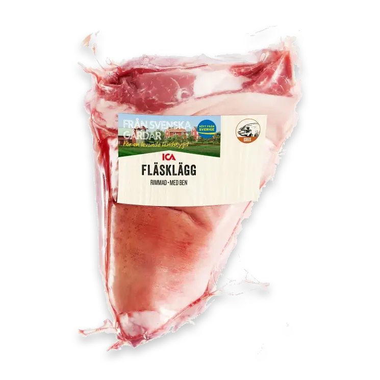Fläsklägg Färsk Rimmad med ben ca 1,4kg