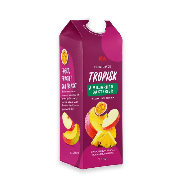 Fruktdryck Tropisk med bakteriekultur 1000ml
