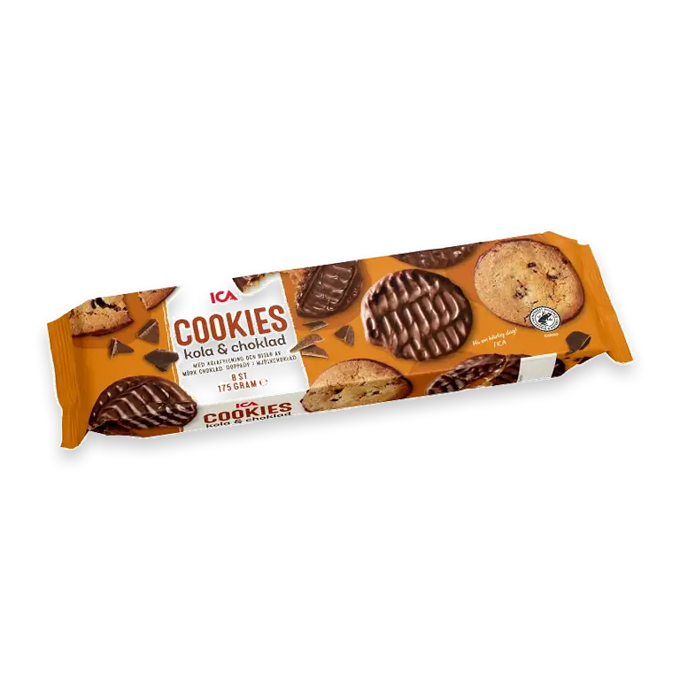 Fyllda cookies Kola & choklad 175g