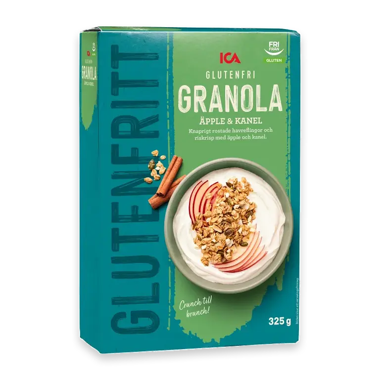 Gl-fri Granola äpple kanel 325g