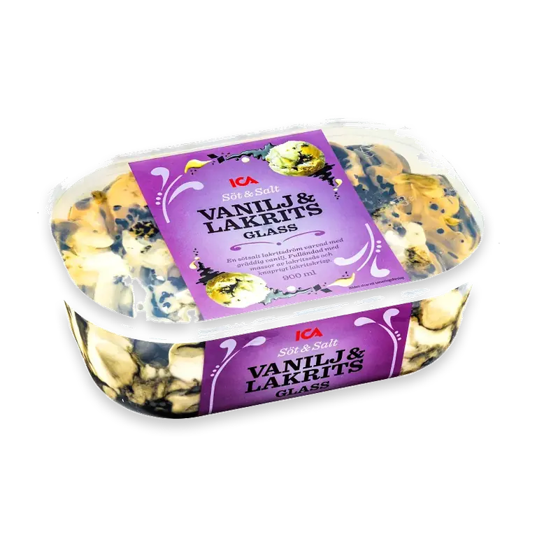 Glass Vanilj & lakrits 900ml