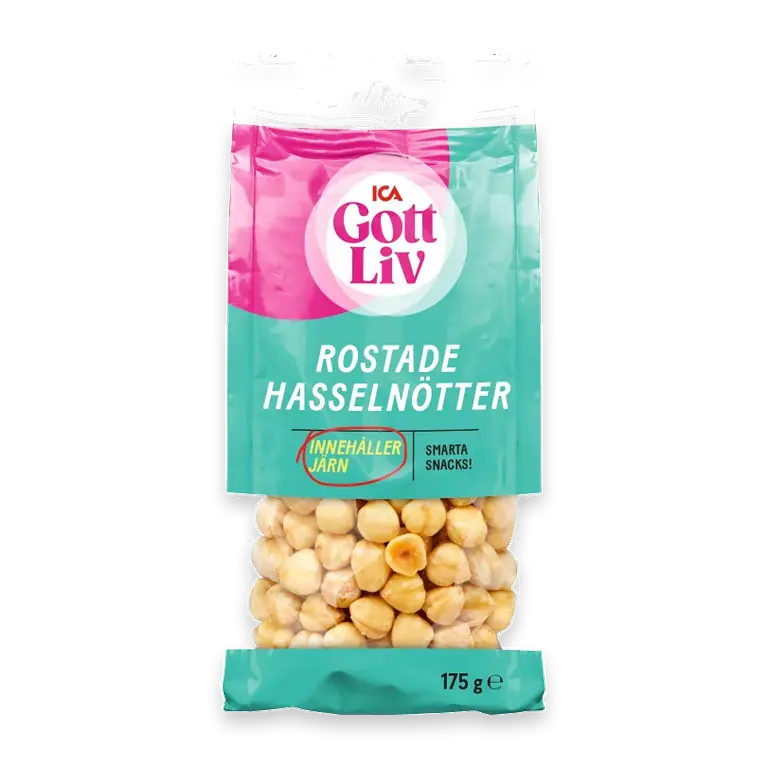 Hasselnötter rostade 175g