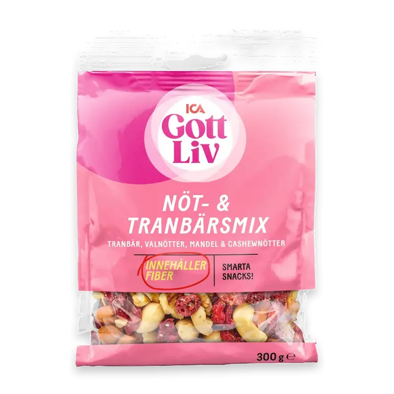 Nöt & Tranbärsmix 300g