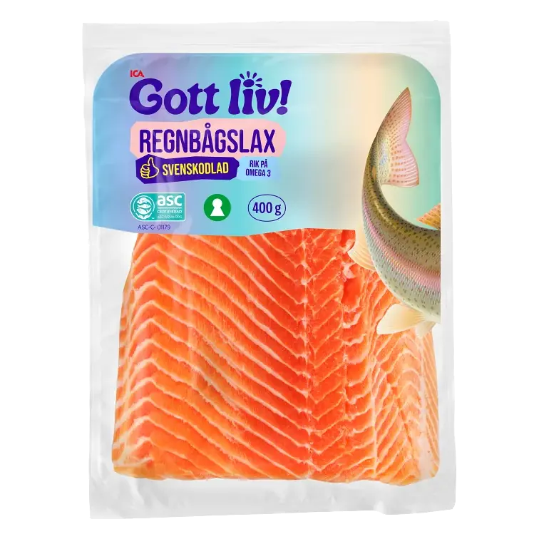 Regnbågslax Färsk 400g Miljömärkt