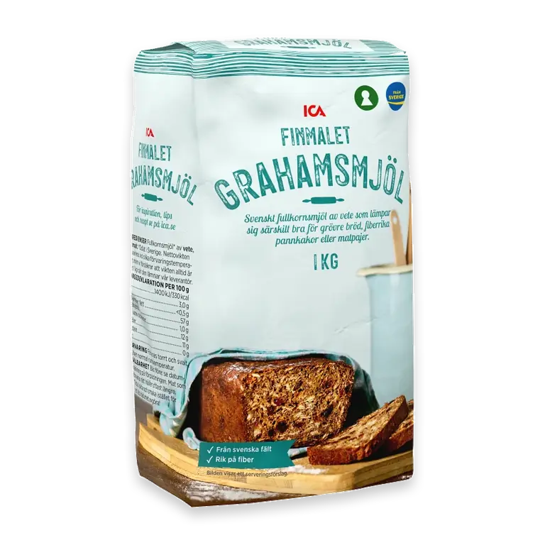 Grahamsmjöl finmalet 1kg